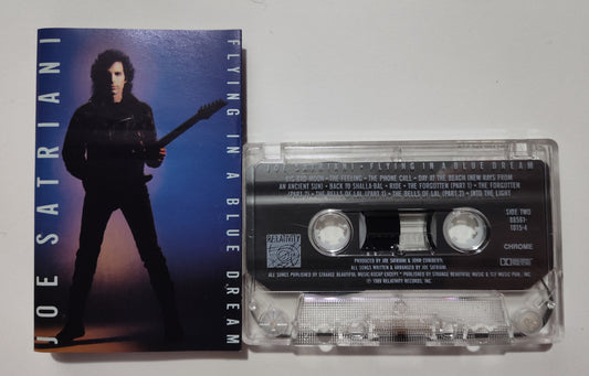 Joe Satriani - "Flying In A Blue Dream" - CASSETTE (Chrome; DOLBY HX PRO) TAPE VG+/VG+