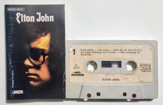 Elton John - "Elton John" - CASSETTE TAPE VG/VG (Paper labels slightly bubbling; plays perfect)