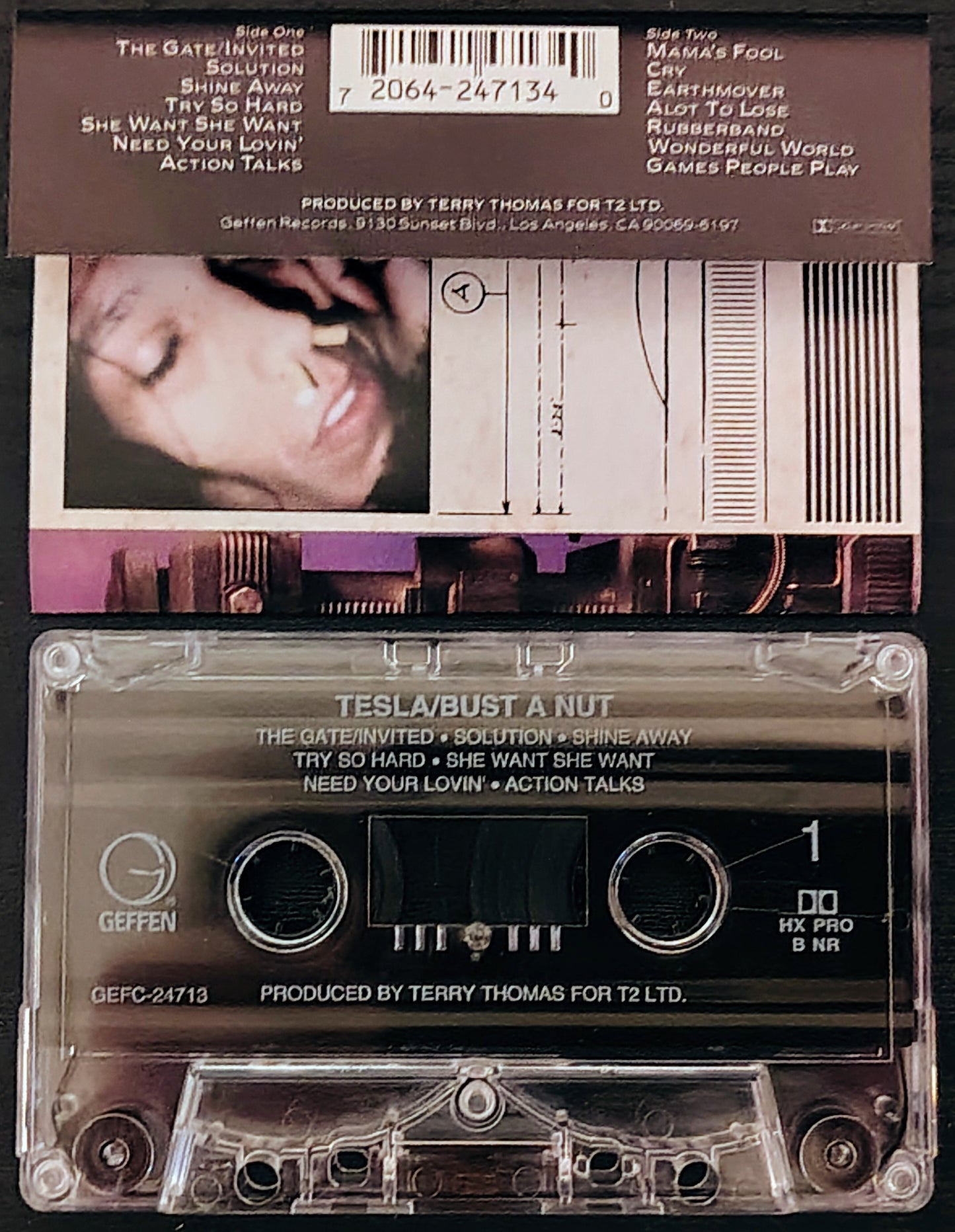 Tesla - “Bust A Nut” - CASSETTE TAPE VG+/VG+