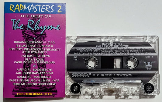 Various Artists - "Rapmasters 2: The Best Of Rhyme" - CASSETTE TAPE (DOLBY HX PRO B NR) VG+/VG+