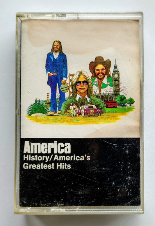 America - “History/America’s Greatest Hits” - CASSETTE TAPE G+/VG