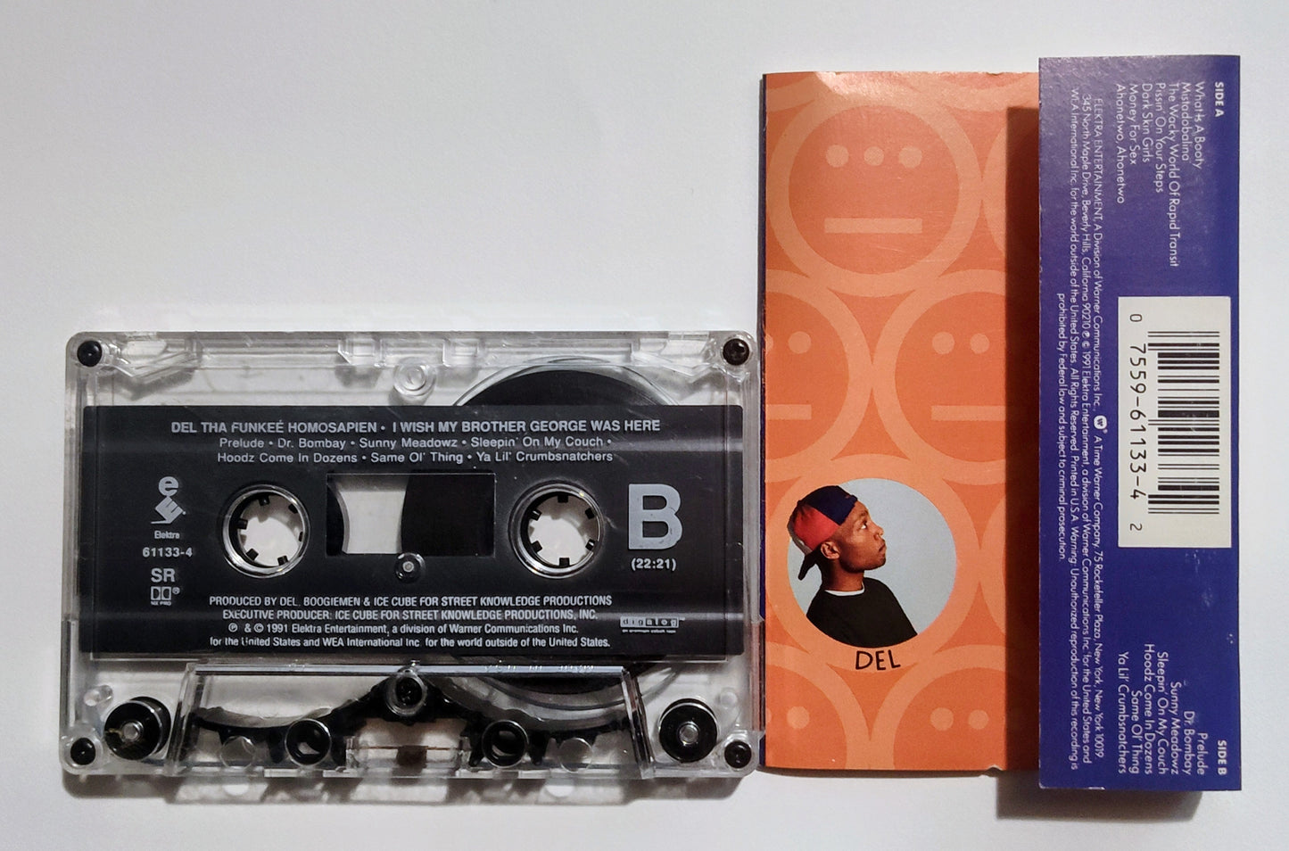 Del The Funky Homosapien - "I Wish My Brother George Was Here" - CASSETTE TAPE (DIGalog; DOLBY HX PRO) VG+/VG+
