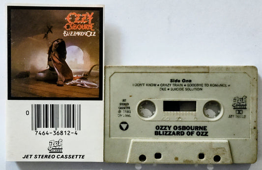 Ozzy Osbourne - “Blizzard Of Ozz” - CASSETTE TAPE VG/G+ (Plays perfect!)