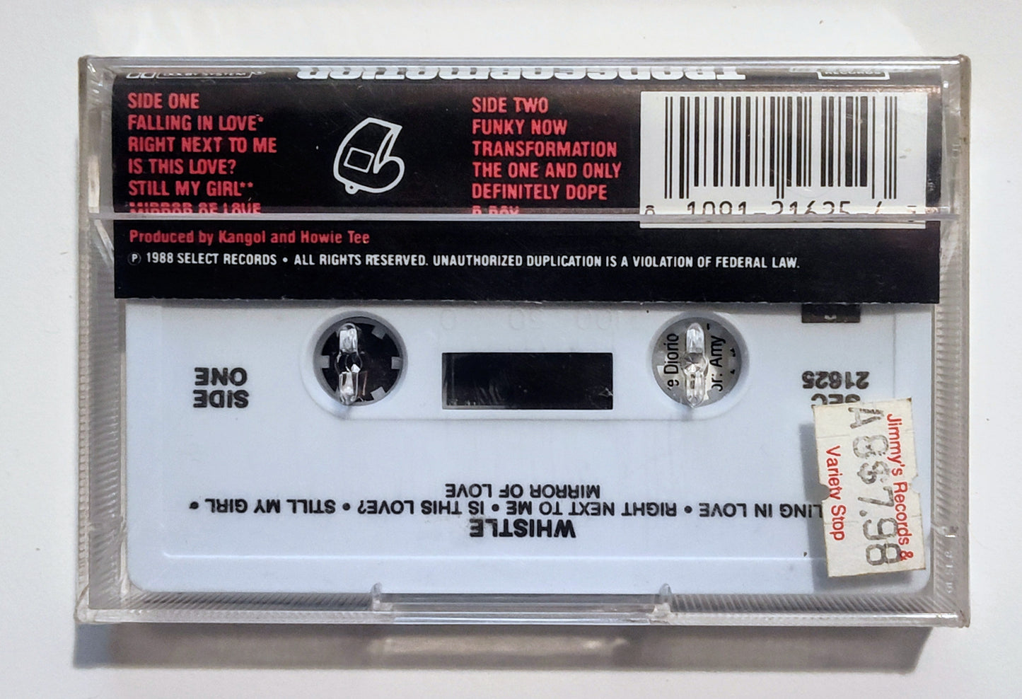 Whistle - "Transformation" - CASSETTE TAPE M/M (Sealed)