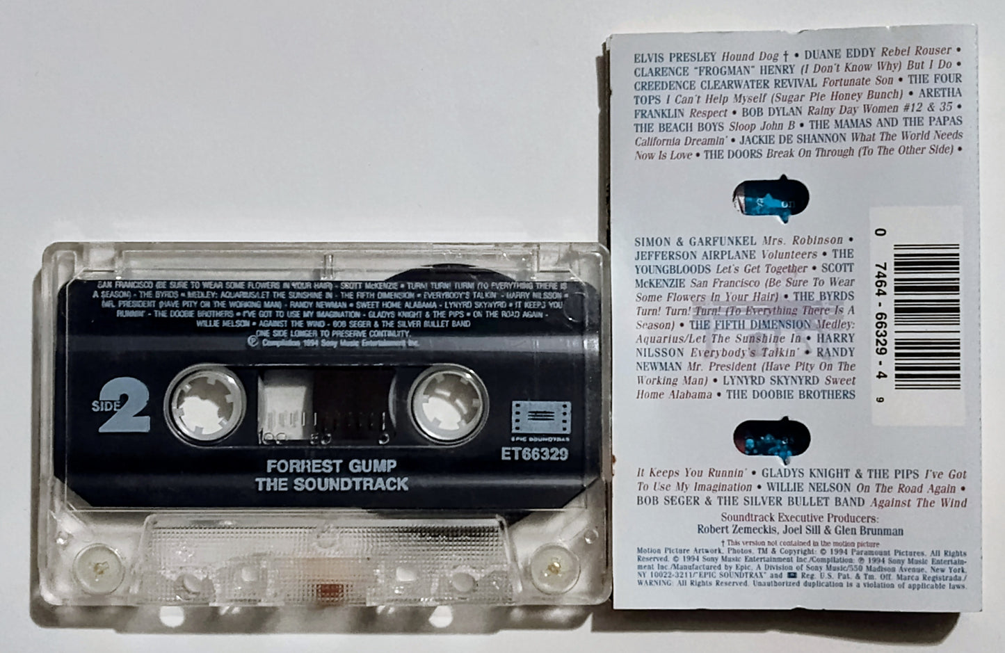 Various Artists - "Forrest Gump Soundtrack" - CASSETTE TAPE VG/VG (Lightstruck cover)