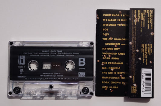 Primus - "Pork Soda" - CASSETTE TAPE (SR; DIGalog; DOLBY HX PRO) VG+/VG+