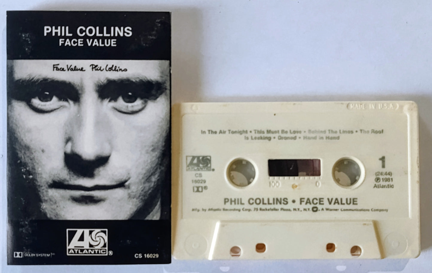 Phil Collins - “Face Value” - CASSETTE TAPE G+/G+