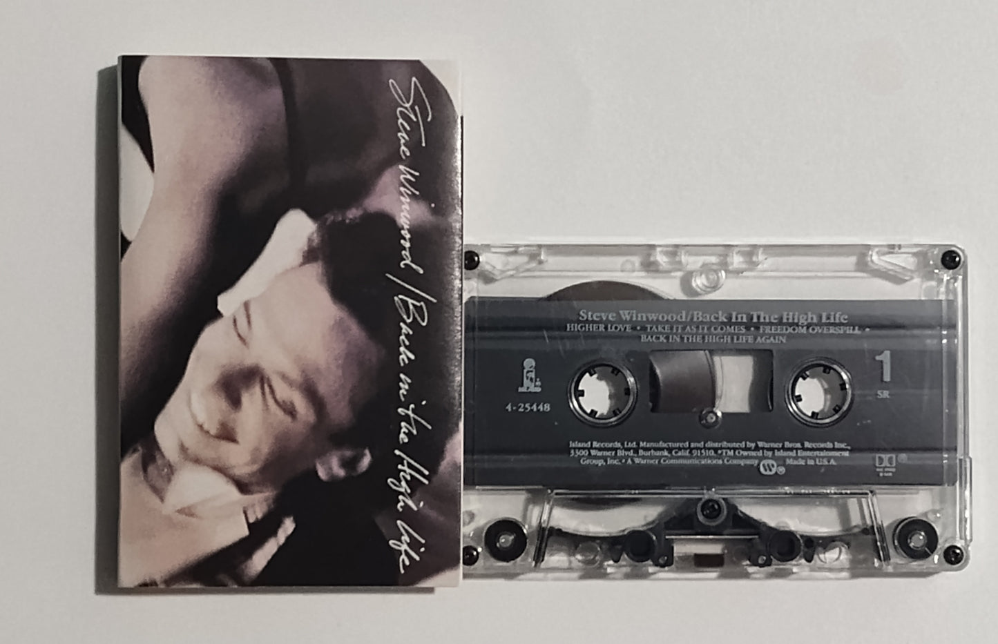 Steve Winwood - "Back In The High Life" - CASSETTE TAPE (SR; DOLBY HX PRO B NR)VG/VG