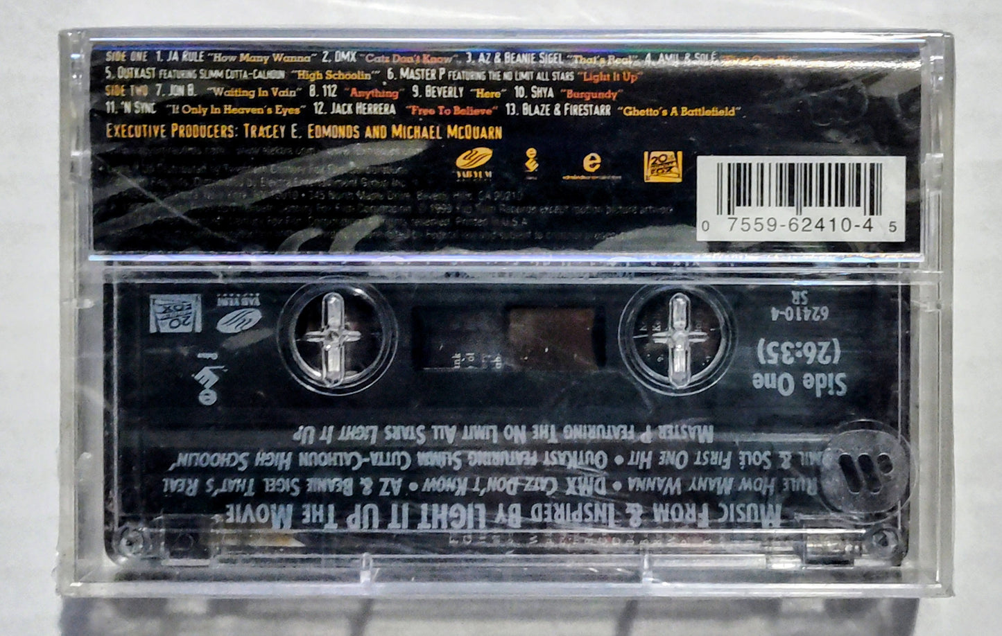 Various Artists - “Light It Up Soundtrack” - CASSETTE TAPE NM/M (Sealed with hype sticker; tiny tear in cellophane; small crack in back of case)
