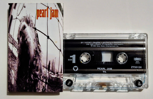 Pearl Jam - "Vs." - CASSETTE TAPE VG+/VG+