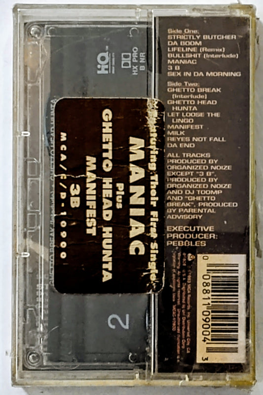 Parental Advisory - "Ghetto Street Funk" - CASSETTE TAPE NM/M (Sealed; torn cellophane; price written on cellophane)