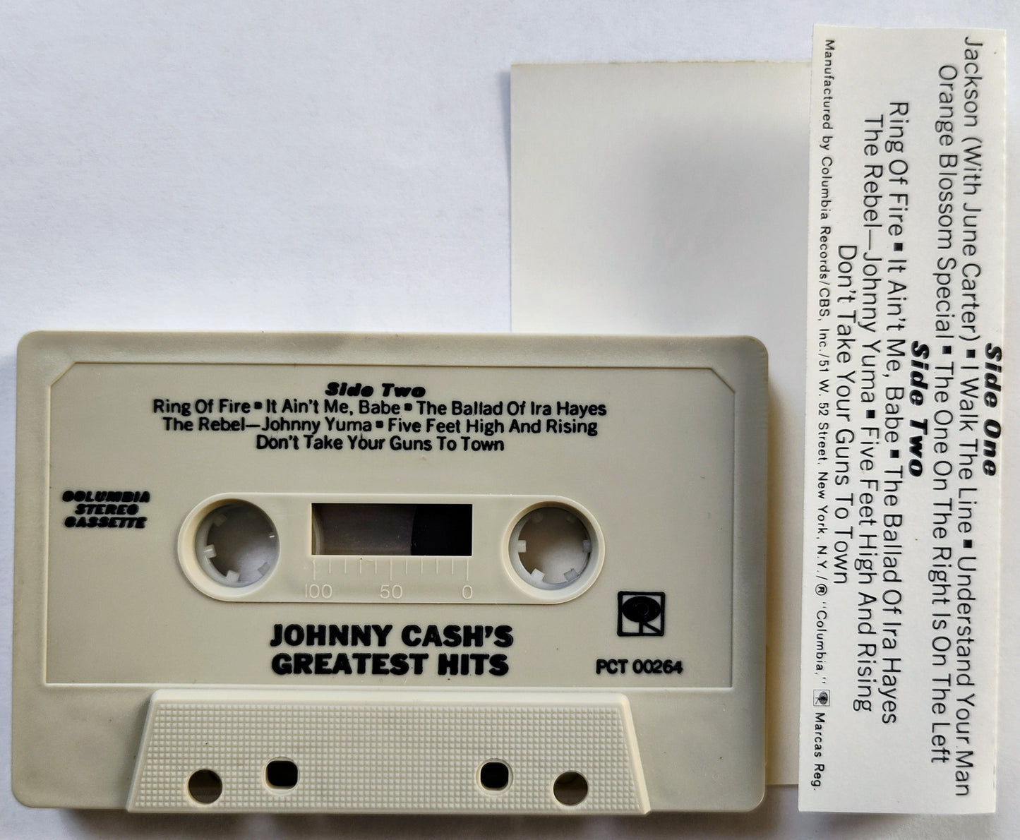 Johnny Cash - “Johnny Cash’s Greatest Hits Volume 1” - CASSETTE TAPE VG+/VG+