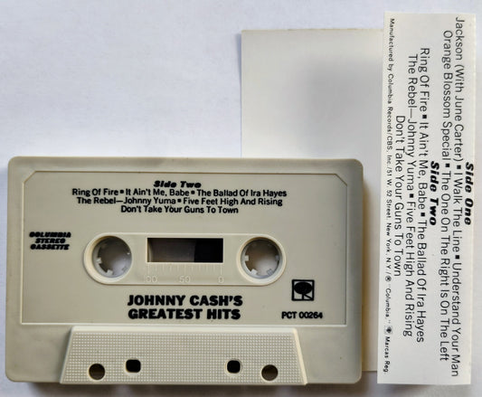 Johnny Cash - “Johnny Cash’s Greatest Hits Volume 1” - CASSETTE TAPE VG+/VG+