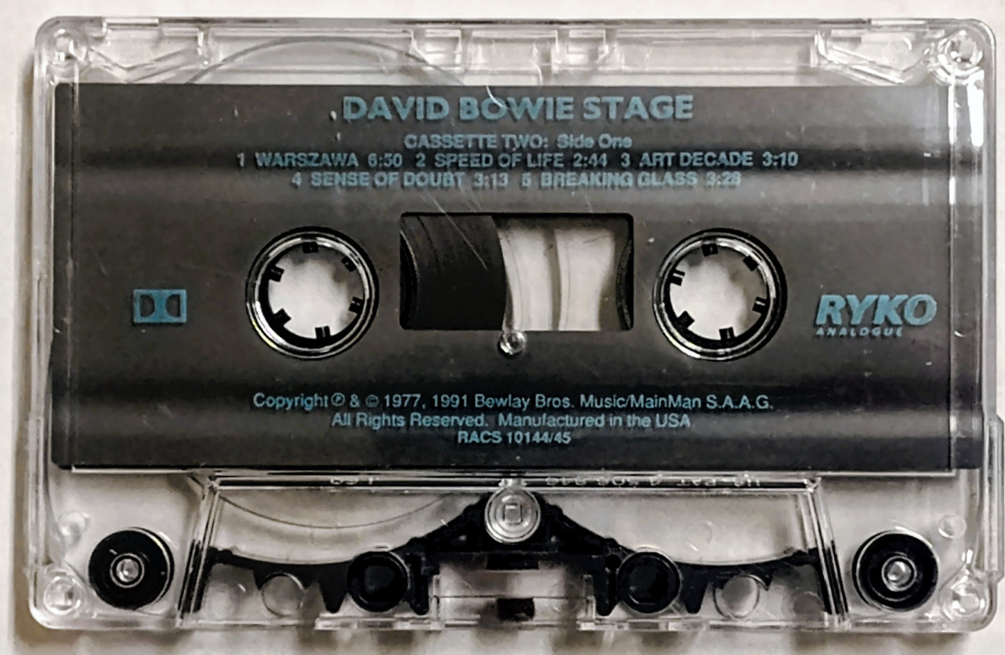 David Bowie - “Stage” - CASSETTE TAPE (2x) VG+/VG+