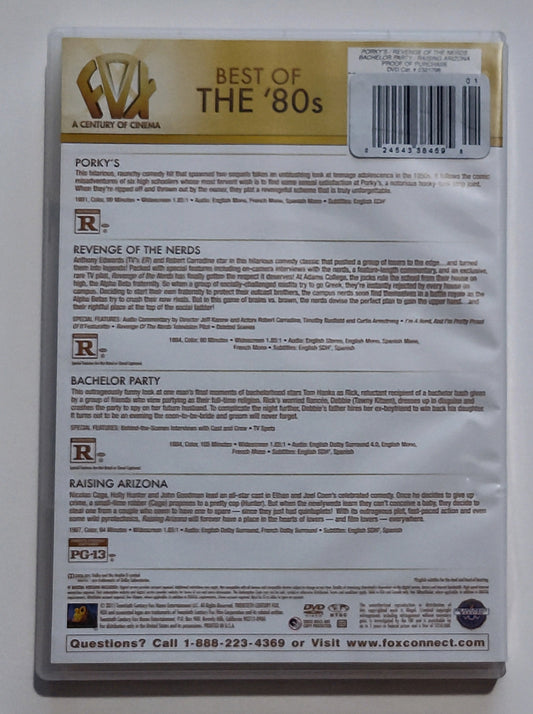 Fox Best Of The '80s 4-Film Collection - DVD VG+/VG+