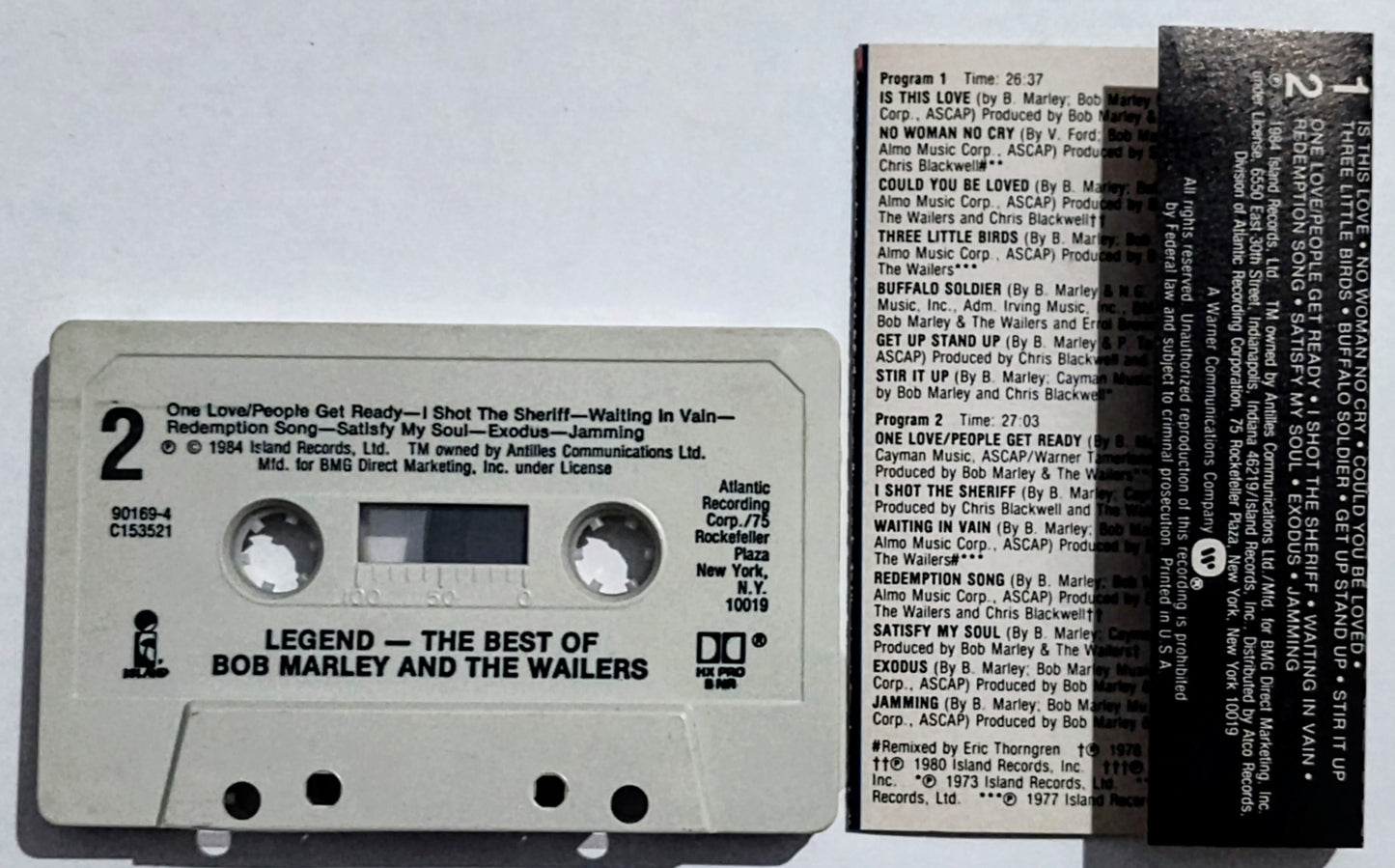 Bob Marley And The Wailers - “Legend: The Best Of” - CASSETTE TAPE (BMG) VG+/VG+