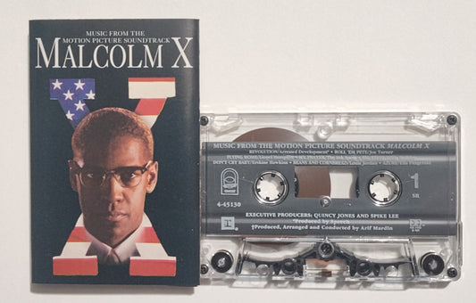 Various Artists - "Malcolm X Soundtrack" - CASSETTE TAPE (DOLBY HX PRO B NR) VG+/VG+