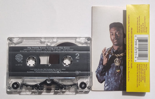 Big Daddy Kane - "Long Live The Kane" - CASSETTE TAPE (SR; DOLBY HX PRO B NR) VG+/VG+