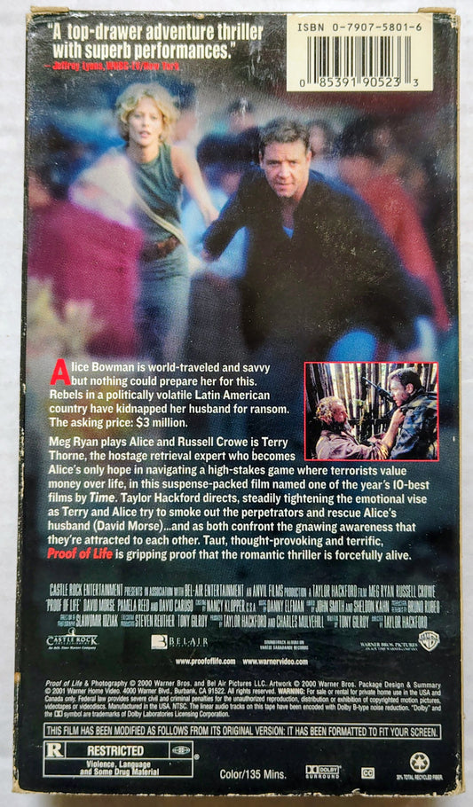 Proof Of Life - VHS (*Not Graded; see notes/photos)