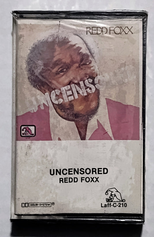Redd Foxx - “Uncensored” - CASSETTE TAPE VG+/NM (Sealed; Shows weather wear)