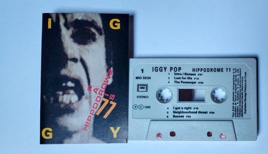 Iggy Pop - "Hippodrome Paris 1977 (Live)" - CASSETTE TAPE (France;stereo)NM/NM