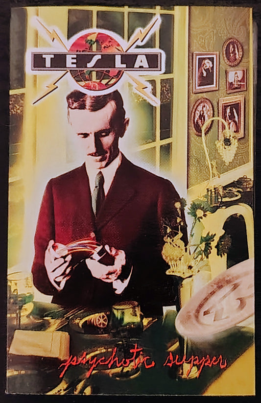 Tesla - "Psychotic Supper" - CASSETTE TAPE VG/VG