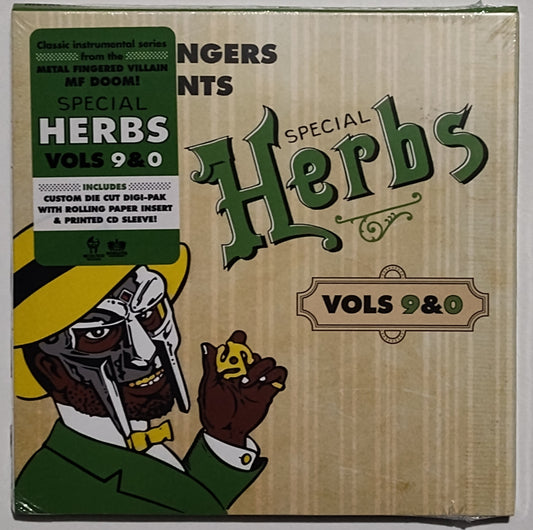 MF DOOM - "Metal Fingers Presents: Special Herbs Vols 9 & 0" - INDIE COMPACT DISC M/M (Sealed)