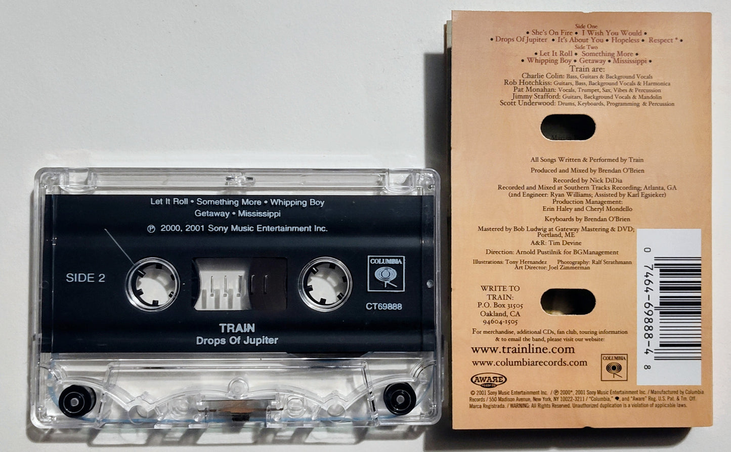 Train - "Drops Of Jupiter" - CASSETTE TAPE VG+/VG+