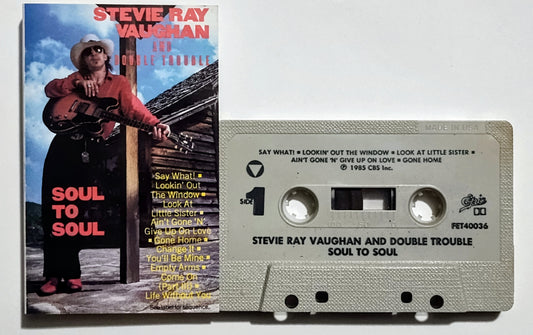 Stevie Ray Vaughn And Double Trouble - "Soul To Soul" - CASSETTE TAPE VG+/VG