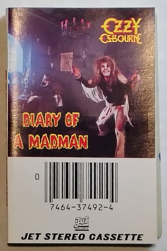 Ozzy Osbourne - “Diary Of A Madman” - CASSETTE TAPE VG/VG