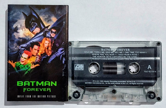 Various Artists - “Batman Forever Soundtrack” - CASSETTE TAPE (Indonesia) VG/VG+