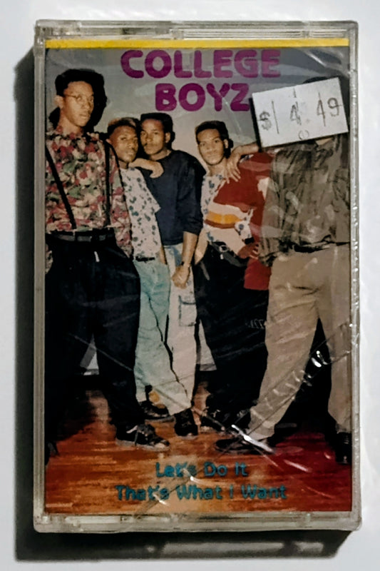 College Boyz - "Let's Do It/ That's What I Want" - CASSETTE TAPE (Maxi) VG+/M (Sealed; large crack in cover)