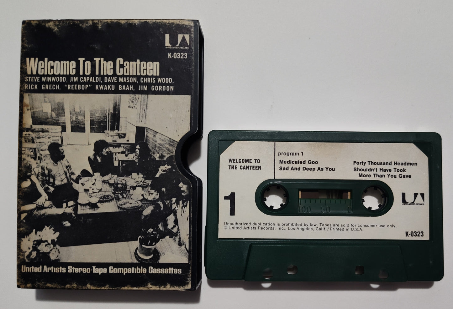 Welcome To The Canteen - "Welcome To The Canteen" - CASSETTE TAPE (Stereo; slide case; dual color shell) G+/G+