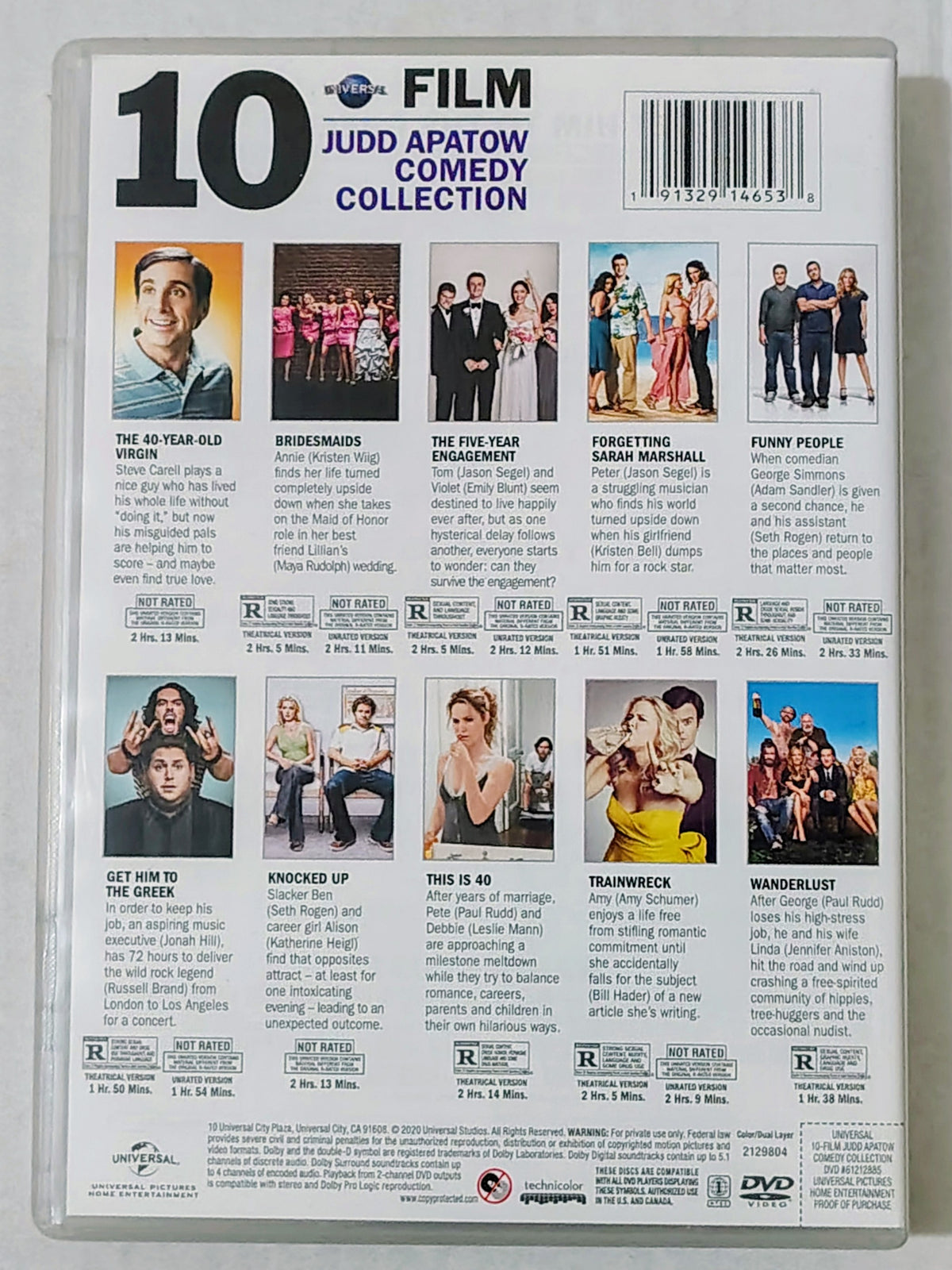 Universal 10-Film Judd Apatow Comedy Collection DVD