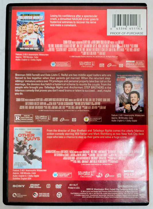 Laugh Out Loud 3-Movie (Will Ferrell) Collection DVD