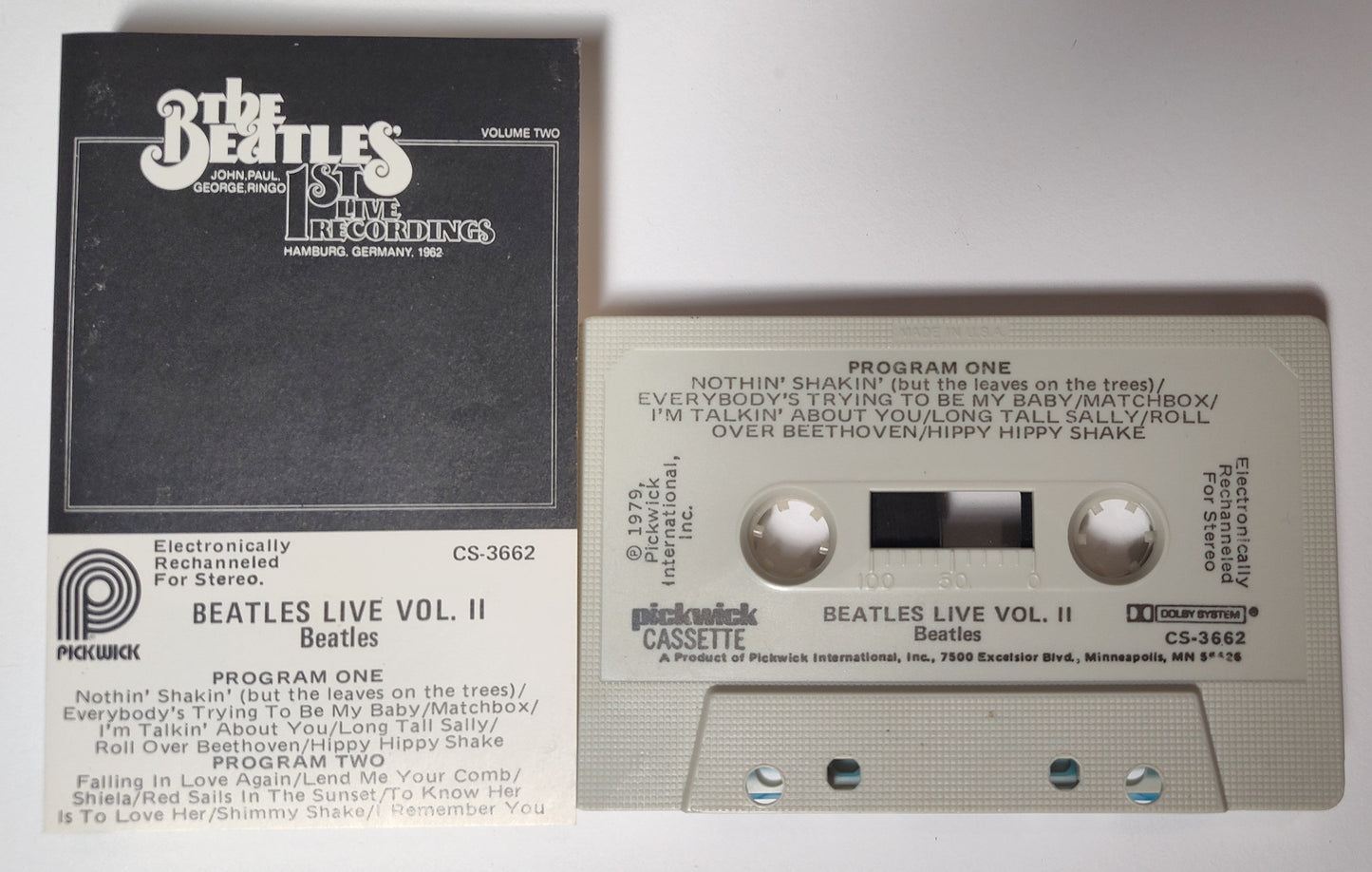 Beatles, The - "Live Vol. II" - CASSETTE TAPE (Canada; First Press; RARE; Stereo) VG+/VG+ *⭐*