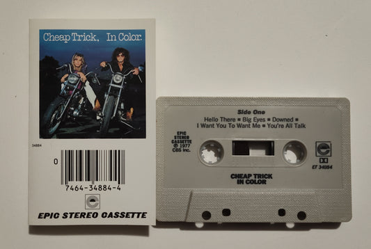 Cheap Trick - "In Color" - CASSETTE TAPE (DOLBY) VG+/VG+