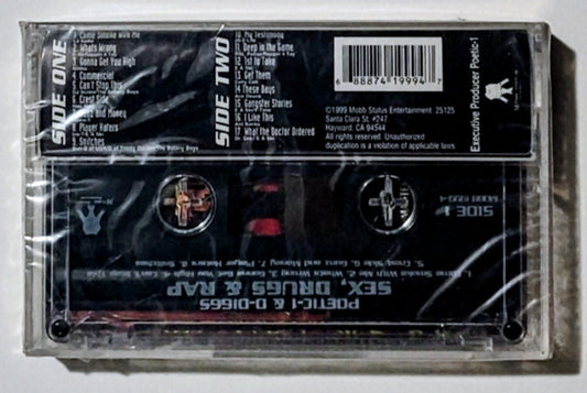 Various Artists - "Sex, Drugs & Rap" - CASSETTE TAPE VG+/M (Sealed; cracked front and back of case)