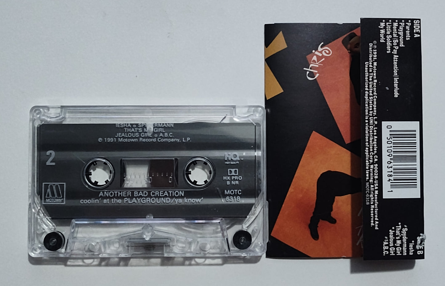 Another Bad Creation - "Coolin' At The Playground Ya Know?" - CASSETTE TAPE (DOLBY HX PRO NR B)VG+/VG
