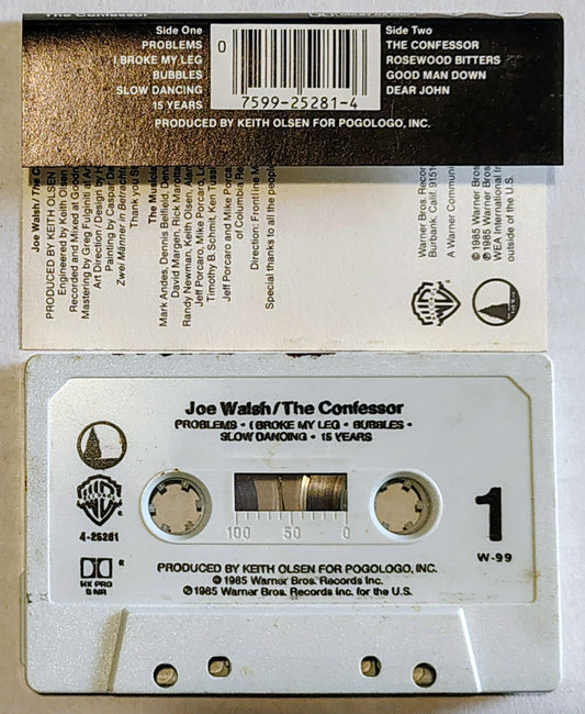 Joe Walsh - “The Confessor” - CASSETTE TAPE VG+/VG