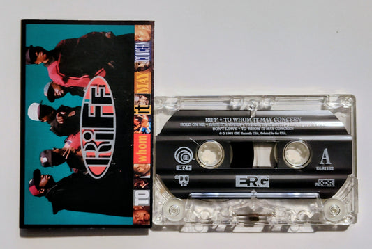 Riff - "To Whom It May Concern" - CASSETTE TAPE (XDR; DOLBY HX PRO B NR) VG+/VG+