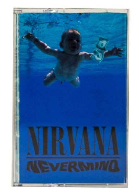 Nirvana - "Nevermind" - CASSETTE TAPE (2016 Reissue; Silver Shell; Ltd. Edition of 2,016 copies) M/M (Sealed)