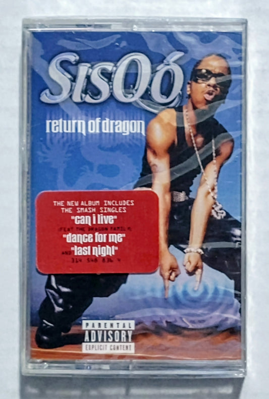 Sisqo - “Return Of Dragon” - CASSETTE TAPE NM/M (Sealed with hype sticker; crack in cover and spine)