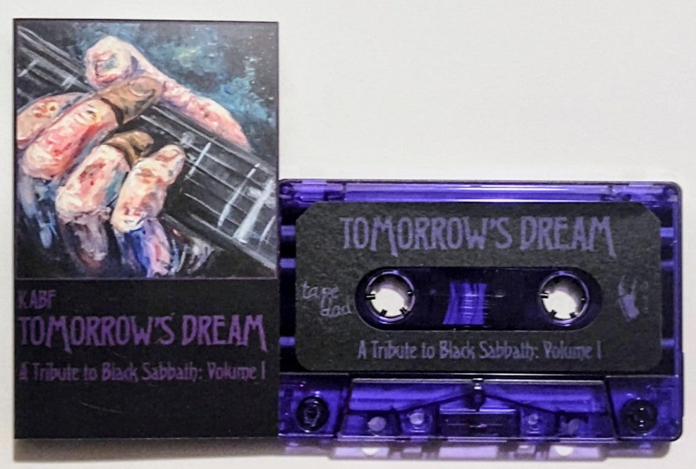 Various Artists - "KABF Tomorrow's Dream A Tribute To Black Sabbath: Volume 1"  - INDIE CASSETTE TAPE (Tape Dad; translucent purple shell) M/M