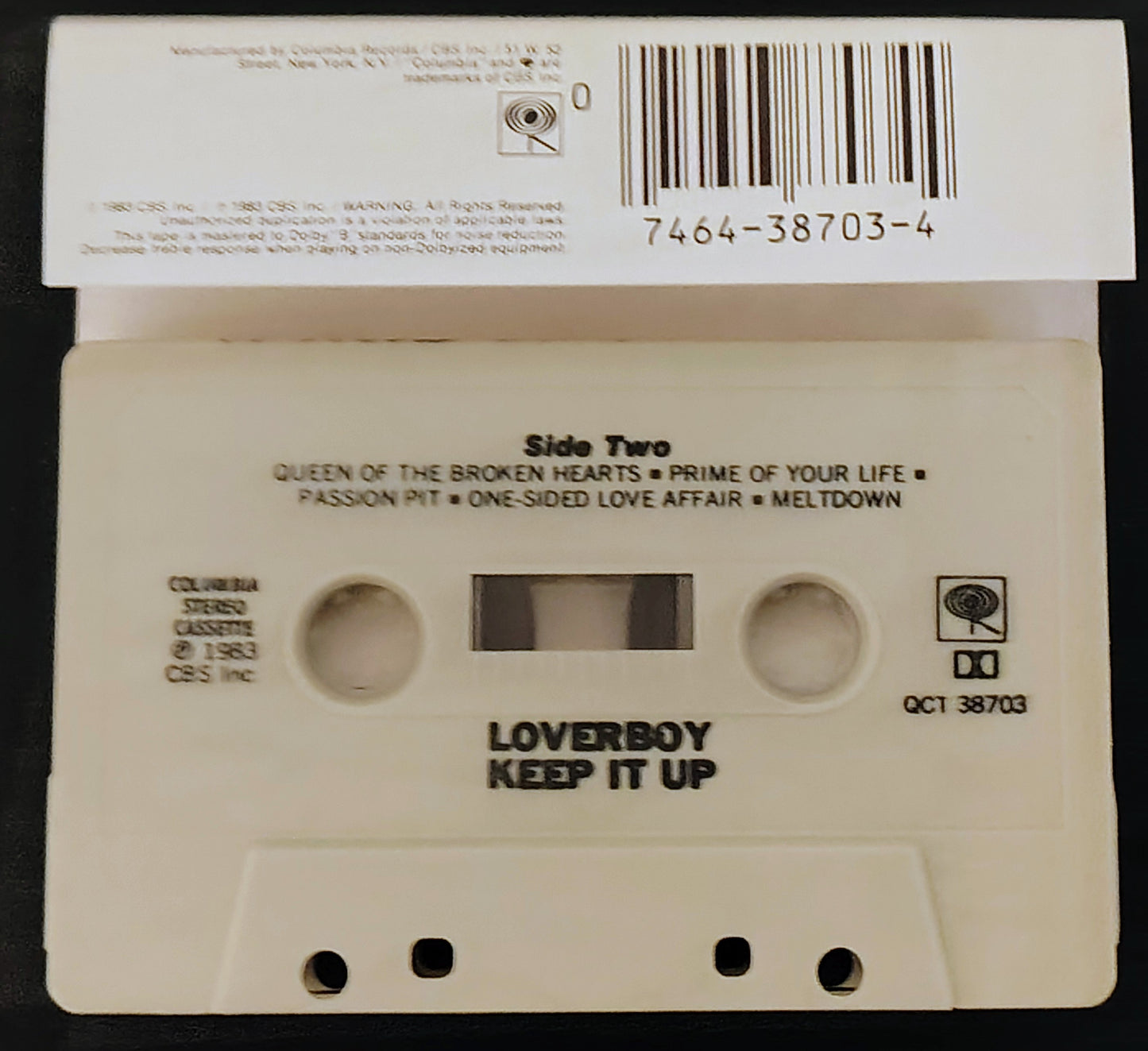 Loverboy - “Keep It Up” - CASSETTE TAPE VG+/VG