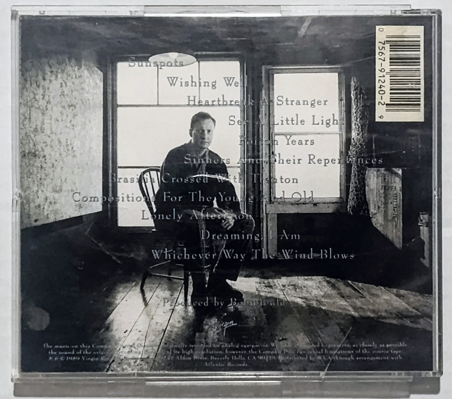 Bob Mould - “Workbook” - INDIE COMPACT DISC G/G+