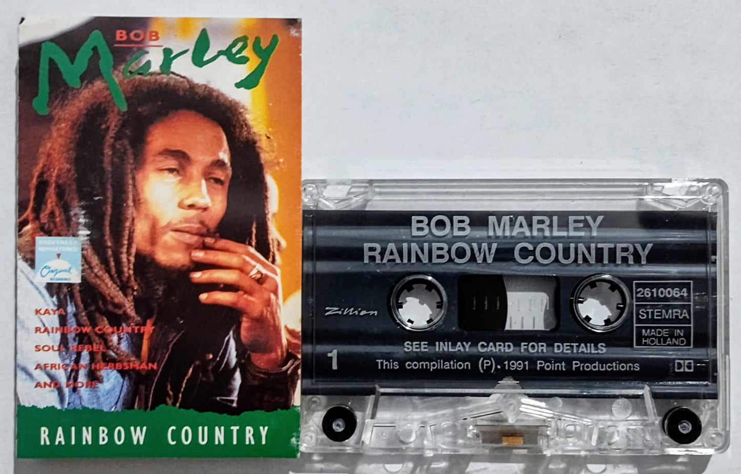 Bob Marley - “Rainbow Country” - CASSETTE TAPE (Netherlands) VG/VG+