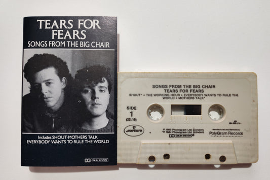 Tears For Fears - "Songs From The Big Chair" - CASSETTE TAPE (DOLBY STEREO) VG/VG