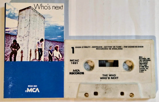 Who, The - “Who’s Next” - CASSETTE TAPE VG/G+