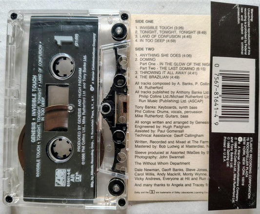 Genesis - "Invisible Touch" - CASSETTE TAPE VG+/VG+